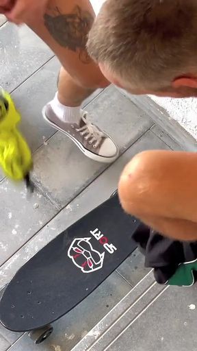 He Noticed a Guy He Saw on a Gay App, and Asked Him to Have Sex Right Then and There. He Fucked a Skateboarder on a Fire Escape