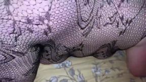 YoungEnglishBBW BBC Nata4sex ass to pussy pounding In fishnet body suite