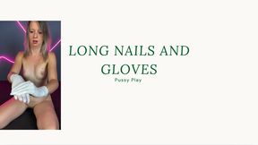 medical latex glove and nails long play