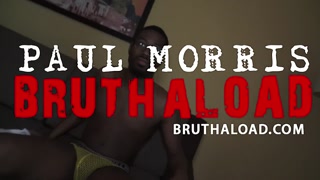 Hung black stud jerks off into his own mouth self sucking