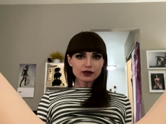 Shemale tranny enjoying solo masturbation