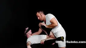 First-Time Worship: Innocent Twink Swallows His Holy Load – 18+