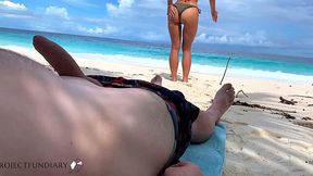 Raunchy Beach Banging with a Hung Euro Amateur Outdoors