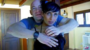 tanned brown skin fit latina pigtail girl nikita ways get first time casting fuck by old guy with fat cock