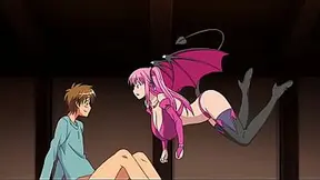 Hentai teen gets blowjob from hot vampire