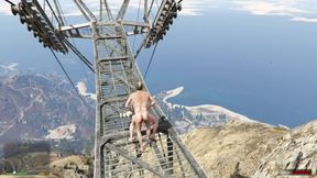 Amanda De Santa cheats husband with trevor in 2,619 feet mountain