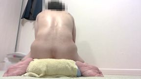 Japanese Gay Masochist Ass Wrecked Riding Huge Anal Toy Gushing Cum