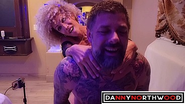 Muscle gets fucked by hot trans girl Cindy too much