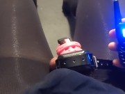 Guy Shocks his Dick while in Chastity