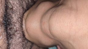 Close-up of Throat Bulge Until Cumming Inside