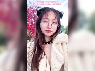 SFW* Cute face kitty sissy Tongue Piercings smokin' outdoors