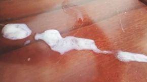 Spill sperm on the table.