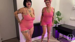 4K BOUNCING HUGE BOOBS JUMPING TITS ASS SHAKING BELLY FETISH