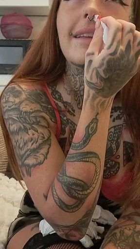 Goddess Snotty Nose Blowing and Sneezing