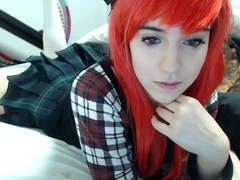 Lewd amateur brunette teen meg davis webcam masturbation