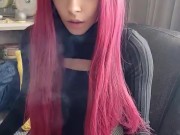 Adorable Alt Girl smoking a cig(full vid on my 0nlyfans/ManyVids)