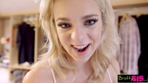 My slut sister has a hefty dick in her daily menu