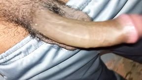 Thinking of your man&#039;s ass my big-headed cock got hard