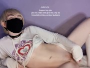 JUDE LYNX — POV: PETITE TRANSMAN MASTURBATES HIS VIRGIN PUSSY