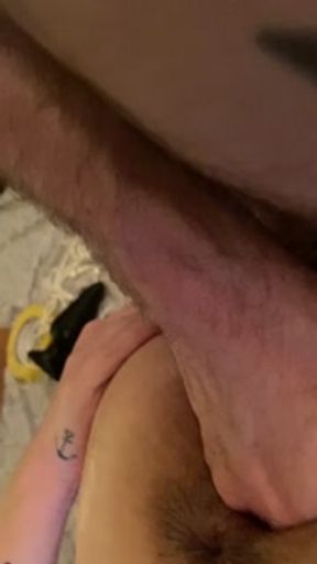 BWC &amp; hand deep inside hungry teen pussy