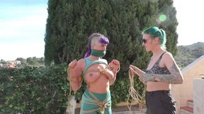 Maya Homerton - Intense Bondage Walk Training in the Spanish Winter Sun - Part 1 mp4 HD