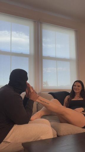 Foot worshipping and Face sitting