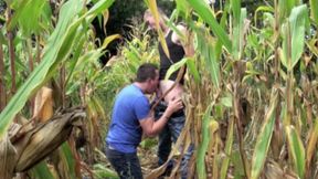 577 straigth flat fucked by jomy fix in exhib outdoor corner field