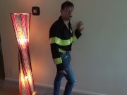 Deep Voiced Sargeant Commands Firefighter Maolo's XXX Fitness Test!