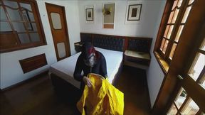 Hazmat Masturbation: Gas Mask, Tight Catsuit & Sensual Self-Pleasure – 12 Min HD MOV