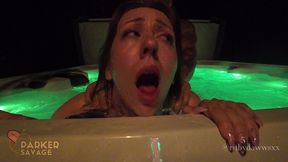 my slutty little stepsister got soaked and fucked hard in the hot tub while no one was home