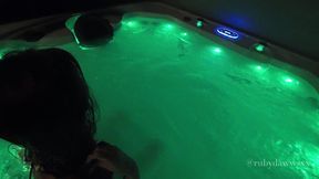 my slutty little stepsister got soaked and fucked hard in the hot tub while no one was home