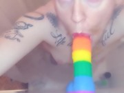 Queer FTM Boy Does BJs And Ass Bounce