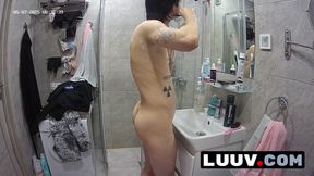 LUUV. Lucien masturbates in the shower because his girlfriend refused to have sex with him