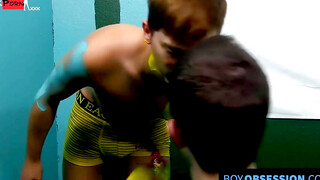 Twinks' Slobbering Blowjob Session Ends With Hot Load" (BoyObsession)