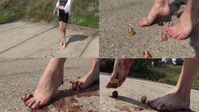 Bare Foot Food Crushing 69