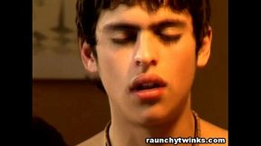 Gay Latino Twinks Adrian and Julian Blowjob And Anal Sex