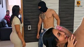 Hot Latina with big ass goes on wild session