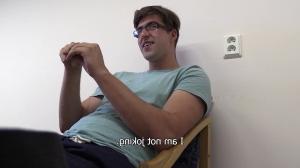 A lad becomes a dildo for money