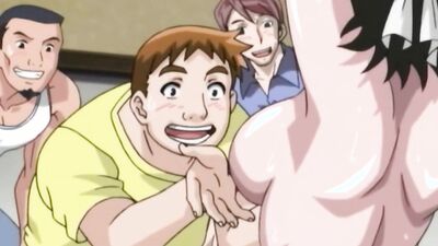 Blindfolded slut gets her juicy cunt drilled in a wild gangbang