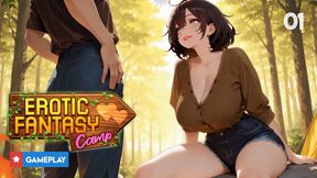 Erotic Fantasy Camp Gameplay Part 1 - A Mysterious Summer at Fantasy Camp