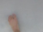 Taking Off Shoes & Barefoot Walking Outside | POV