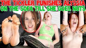 THE TICKLER PUNISHES ALYSSIA ON THE SOFA TILL SHE GOES NUTS - FULL HD MP4