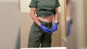 My 'nurse' receives a never-ending creampie during a 9-to-5 hole-stuffing schedule adjustment.