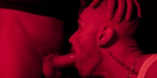 Bald dude enjoys midnight anal pleasures with a random male