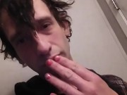 Freshly Rained-On Hair, Pink Nails Transgal Needing You To Suck Me So I Can Fuck Your Pussy
