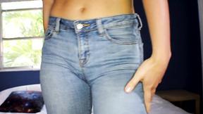 ”Jerk Off Instruction POV: Cum on My Tight Jeans”