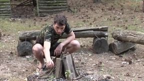 Exclusive video Bareback: Horny gays in training have a wild threesome