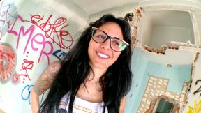 Inked beauty gets pussy fucked and blessed with load