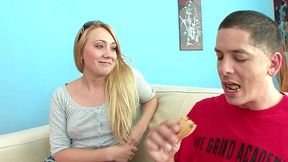 aj applegate blowjob and facial cumshot from michael stefano