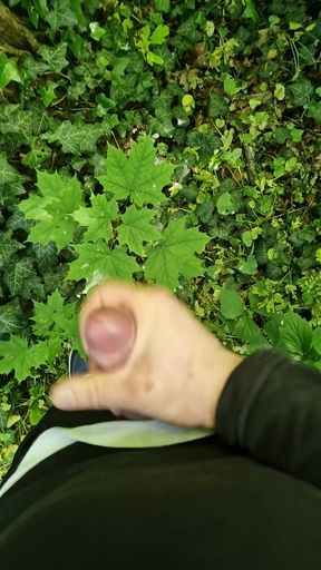 Wixxing in the forest 💦   Clip 1